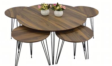 Eleganter brauner Holztisch mit stilvollem Design für Wohnzimmer