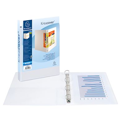 Ringbuch A4 KC 2-seit 4R 20mm weiß
