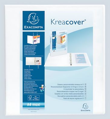 Ringbuch A4 KC 2-seit 4R 50mm weiß