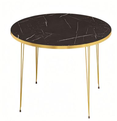 Schwarzer Holz-Couchtisch im modernen Design