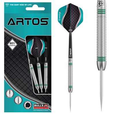 BULL'S Artos AR1 Steeldart, Mint 80% Tungsten / 1 Satz / 24 Gr
