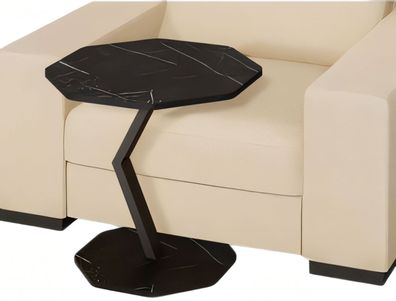 Eleganter schwarzer Beistelltisch aus Holz mit modernem Design