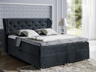 Bett Polsterbett Boxspringbett Polyester Betten Doppelbett Ehebett Bettgestell