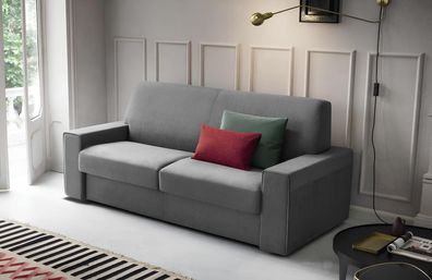 Wohnzimmer Textilsofa Grau Zweisitzer Designer Sofas Polster Sofas 2 Sitzer Neu