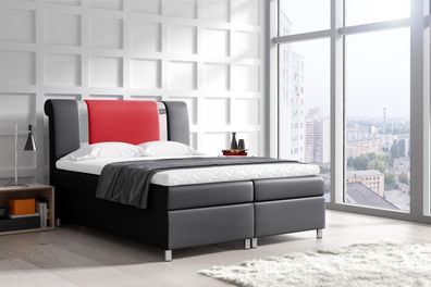 Bett mit Bettkasten Boxspring Betten Möbel Doppel 160x200 Schlafzimmer Hotel Neu