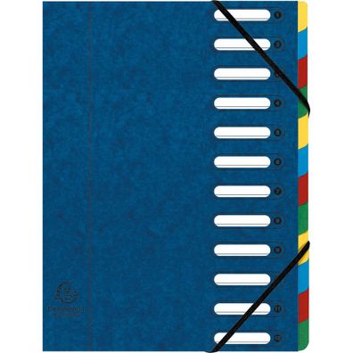 Ordnmappe 12Tlg A4 Harmonika bl