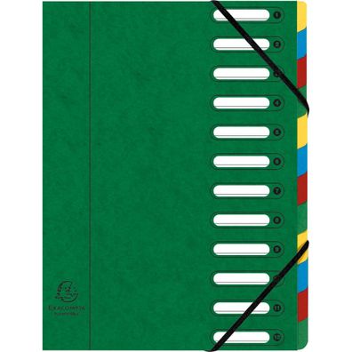 Ordnmappe 12Tlg A4 Harmonika gn