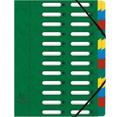 Ordnmappe 24tlg A4 Harmonika gn