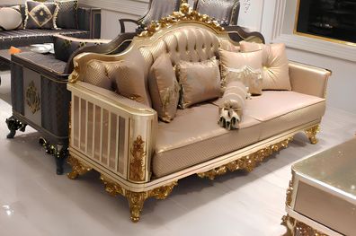 Sofagarnitur 3311 Sitzer Chesterfield Stoff Textil Klassischer Stil Gruppe Neu