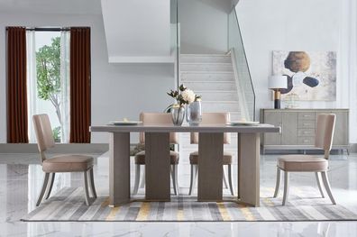 Luxus Esszimmer Stühle Hochwertige Einrichtung Hotel Lehn Stuhl Set Gruppe 6tlg