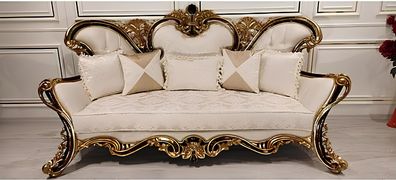 Wohnzimmer Sofa Couch Möbel Klassische Einrichtung 3 Sitzer Couchen