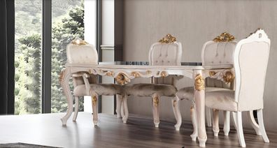 Esszimmer Esstisch Stuhl Luxus Garnitur Esszimmerstuhl Tisch Tische Holz Gruppe