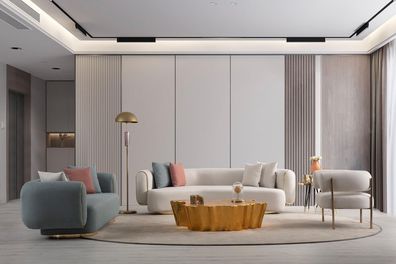 Loungemöbel Sofagarnitur Sitzgarnitur Polsterecke Sofa Couch Sofalandschaft 4tlg