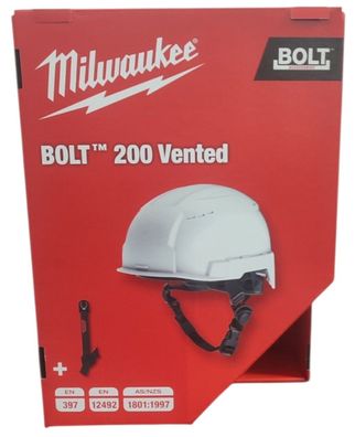 Milwaukee BOLT 200 Helm weiß belüftet 1 Stück