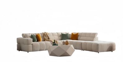 Lounge Ecksofa Eckcouch Polsterecke Design Sofa Couch Garnitur Wohnlandschaft