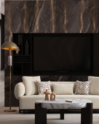 Sofa 3 Sitzer Textil Holz Modern Sofa Polster Couch Luxus Neu Sofa