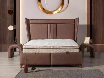 Elegantes Boxspringbett mit Stauraum Modernes Design für Komfort und Stil