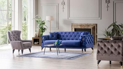 Elegante Sofagarnitur 3 + 1 Sitzer Stilvolles Design für höchsten Wohnkomfort