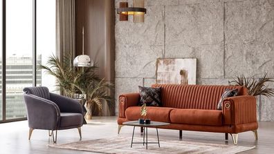 Elegante Sofagarnitur 3 + 1 Sitzer für modernen Komfort und stilvolles Wohnen