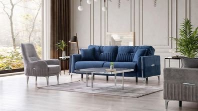 Komfortable Sofagarnitur 3 + 1 Sitzer Stilvolles Design für Entspanntes Wohnen