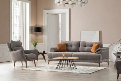 Komfortable Sofagarnitur 3 + 1 Sitzer Gemütliche und Stilvolle Wohnzimmercouch