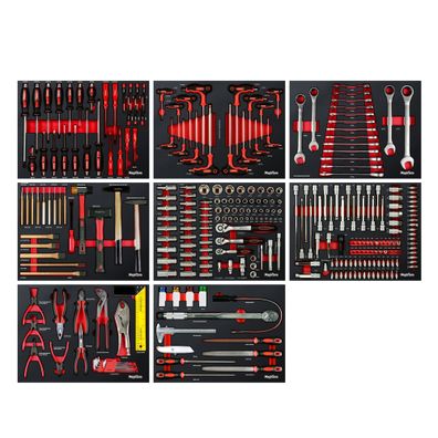 Werkzeugeinlage-Set mit 8 Einlagen aus Werkzeugwagen 71012