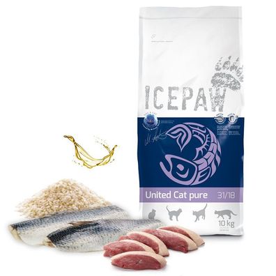 ICEPAW United Cat pure Katzen Trockenfutter 10kg