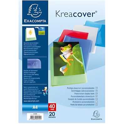Sichtmappe A4 KC Croma. 20 Hül sort