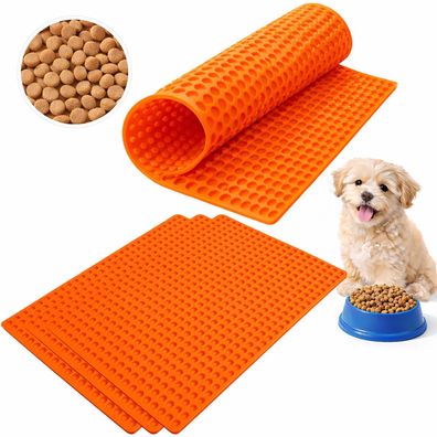 4x Silikon Backunterlage Backpapier Teigmatte Backmatte Teigunterlage Rollmatte