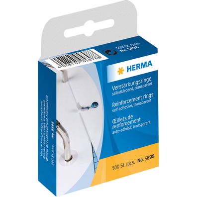 HERMA Lochverstärkungsringe 12mm transparent 500 St./Pack