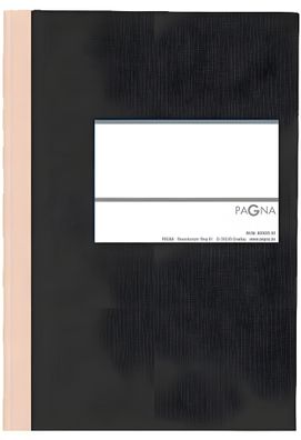 Pagna Geschäftsbuch A5 Classica 96Bl kariert schwarz