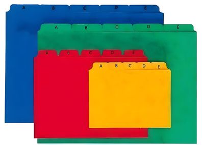 Pagna Leitregister A5 25tlg. A-Z rot