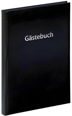 Pagna Gästebuch 19x26cm Prägung deutsch 128S schwarz