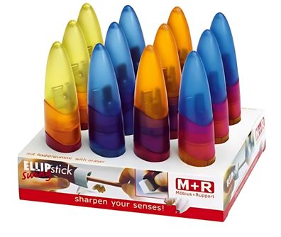 M+R Spitzer Mg einfach Radierer VE 12