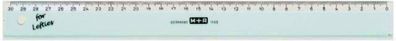 M+R Lineal schmal 16cm glasklar For Lefties
