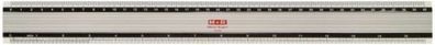 M+R Lineal, Aluminium, 40cm cm und inch Skalierung