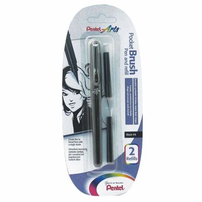 Pentel Blister Kalligrafiepinsel + Patrone