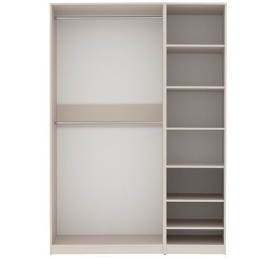Garderoben-Set TRES N/C offener Kleiderschrank mit 2 Kleiderstangen und Fächer