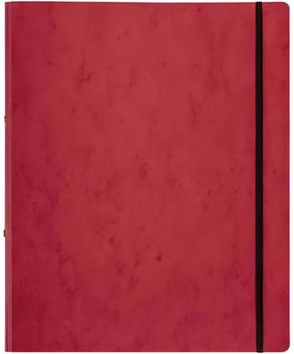 Pagna Ringbuch A4 16mm Pressspan Gummizug 2-Ring-Mechanik rot