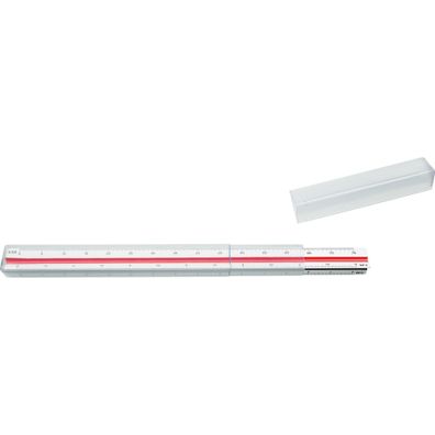 M+R Dreikantmaßstab 30cm Ingenieur DIN Kunststoff weiß