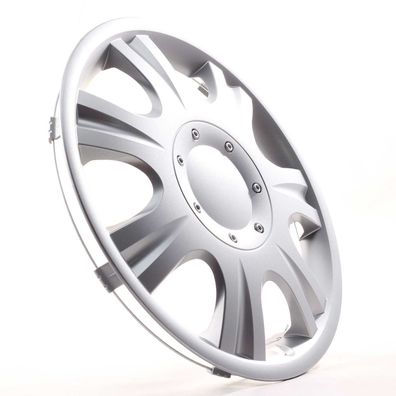 4x Radkappen 15 Zoll Radzierblenden Radblenden Ibiza Silber Für Citroen FORD Lancia