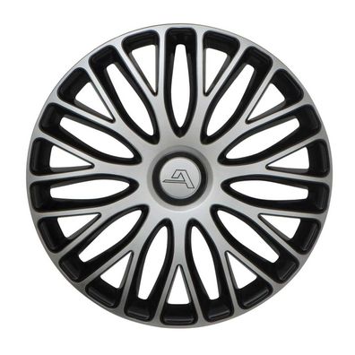 4x Alcar Radkappen 17 Zoll Radzierblenden Radblenden Milano Silber Dark Für