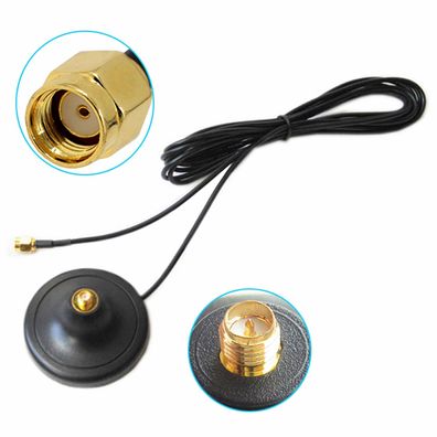 O13C WLAN RP-SMA Kabel 3m Antenne Verlängerungskabel Adapter mit Standfuß