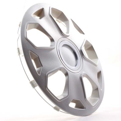 4x Radkappen 15 Zoll Radzierblenden Radblenden Opal Lux Silber Mit Chromring Für BMW
