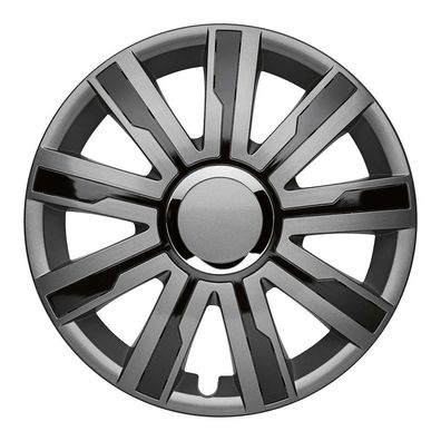4x Radkappen 14 Zoll Radzierblenden Radblenden Mirage 5 grey/black Für AUDI Daewoo