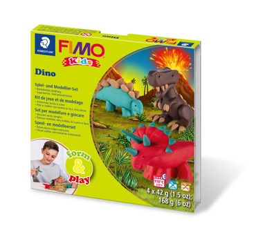Staedtler Set Mod. masse Fimo kids F&P Dino