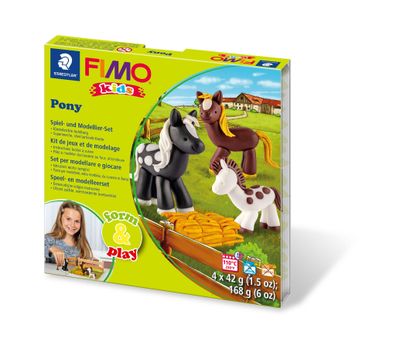 Staedtler Set Mod. masse Fimo kids F&P Pony