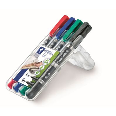 Staedtler Zweispitzm. Lumo. perm. duo 4St Box