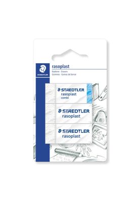rasoplast Radierer, PVC, 66 x 15 x 110 mm, auf Blisterkarte