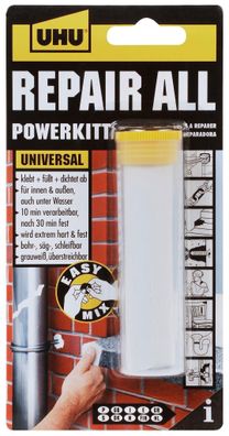 UHU Powerkit 2-Komponenten-Knetmassse 60g Blister 4026700490404